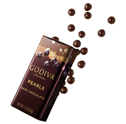 Godiva 歌帝梵 黑巧克力豆 便携装 43g*6 $15.0