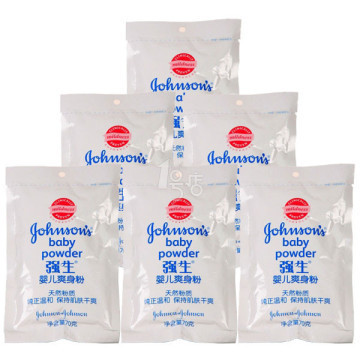 凑单品: johnson & johnson 强生 婴儿 爽身粉70g*6袋 4.2元