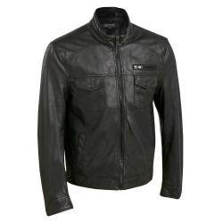 Wilsons Leather 男款 Web Buster 人造皮革夹克