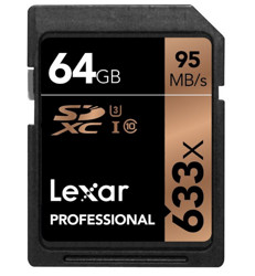 rofessional 633x 64GB UHS-I SDXC存储卡 20