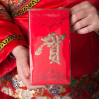 双色烫金结婚红包 28个装