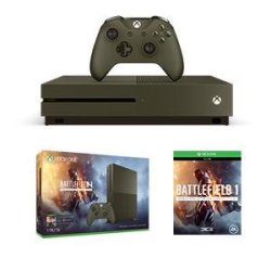Microsoft 微软 Xbox One S 1TB 游戏主机《Battlefield 1》终极版套装+《Battlefield 1》收藏家套装
