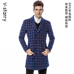 韩版毛呢大衣男外套修身加厚羊绒冬季休闲宽松