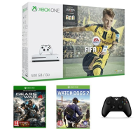 多款可选:Microsoft 微软 Xbox One S 500GB(三款指定游戏)双手柄套装