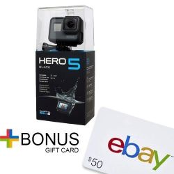 GoPro HERO 5 Black 运动相机+eBay 50美元礼品卡
