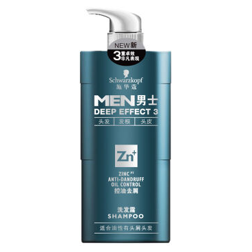 schwarzkopf 施华蔻 男士 控油去屑洗发露 450ml*4瓶