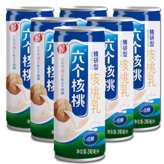 养元 六个核桃 精研型核桃乳 240ml*6罐*3件