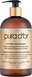 pura d'or Premium Organic Anti-Hair Loss 有机坚果油防掉发洗发露 473ml