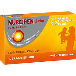 凑单品:Nurofen 诺洛芬 宝宝速效退烧药栓 10粒