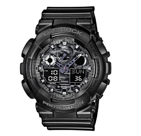 casio 卡西欧 g-shock ga-100cf-1apr 男士双显运动手表