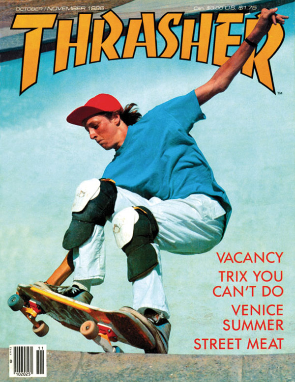 thrasher实为一本滑板实体杂志,于1981年一月创刊.