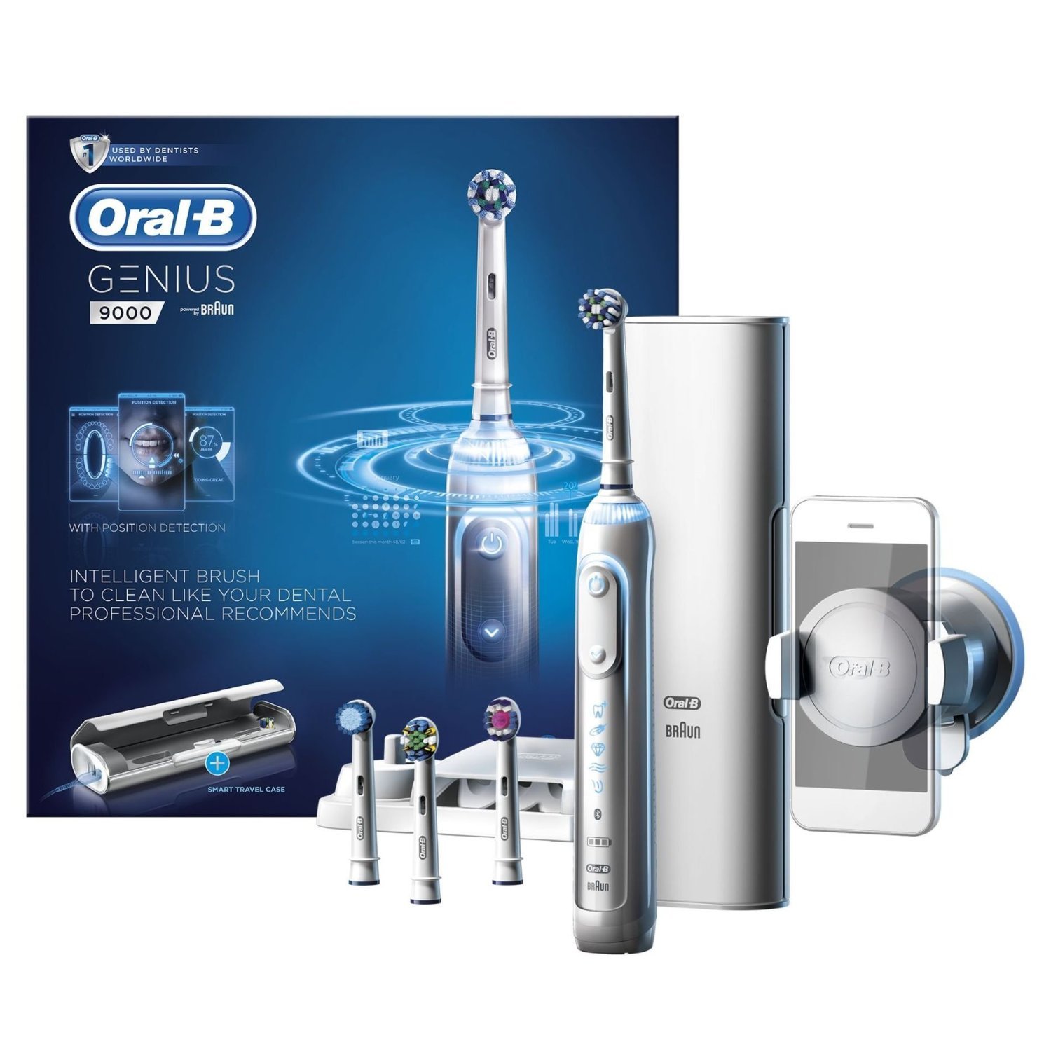 镇店之宝：Oral-B 欧乐-B iBrush9000 Plus 3D蓝牙 声波电动牙刷