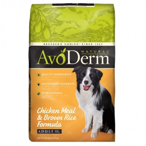 Avoderm 牛油果 成犬粮鸡肉糙米配方狗粮 30磅