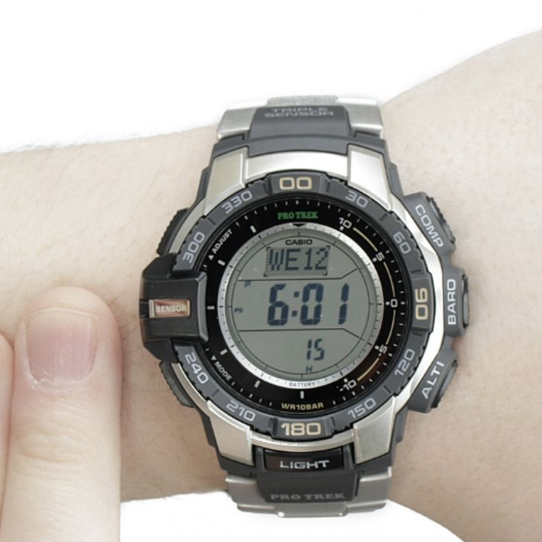 7cr 男款登山表 开箱及功能简介 剁手也得买 — casio 卡西欧 prg270d