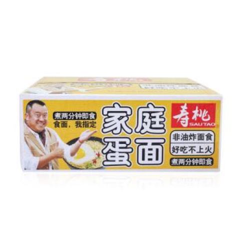 【京东超市】寿桃牌 非油炸 方便速食 家庭蛋面