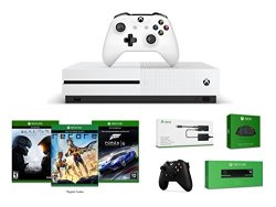 Xbox One S 500GB Console + Wireless Controller (2) + Kinect Sensor + Chatpad + Kinect Adapter + 3 Digital Game Codes