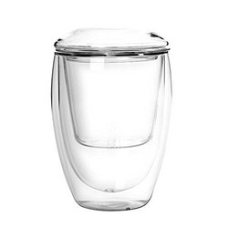 凤朗 三件式双层透明玻璃杯 350ML