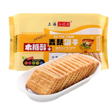 限华东：谷悦园 木糖醇 麦麸饼干 原味 200g