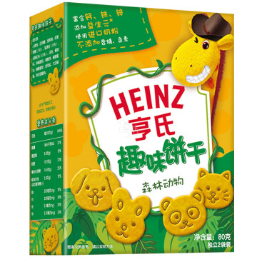 Heinz 亨氏 趣味饼干 森林动物 80g（可120-20）