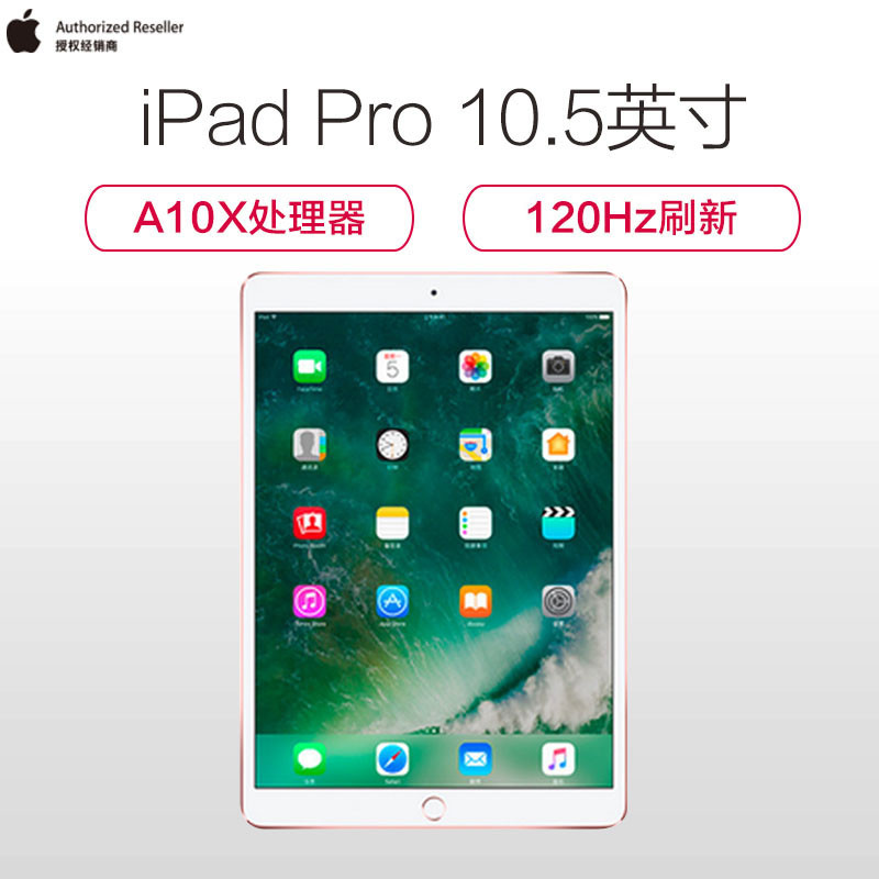 Apple iPad Pro 10.5英寸 平板电脑(256G WiFi版 MPF22CH A 玫瑰金)用卷5370苏宁易购