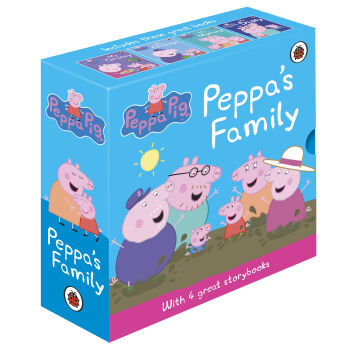 有券的上、京东PLUS会员：《Peppa's Family 小猪佩奇 英文原版》（套装共4册） *4件