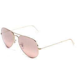 Ray-Ban 雷朋 中性飞行员系列金色金属镜框银