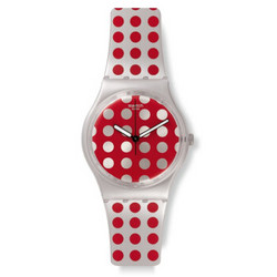斯沃琪(Swatch)手表 色彩密码系列石英女表红